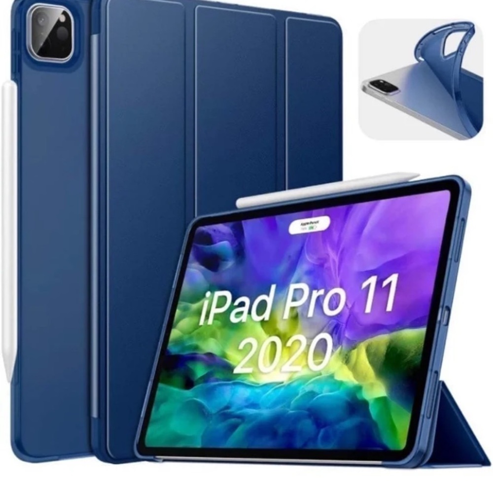 Apple iPad Pro 11 2020 Blue Case with Pencil Holder